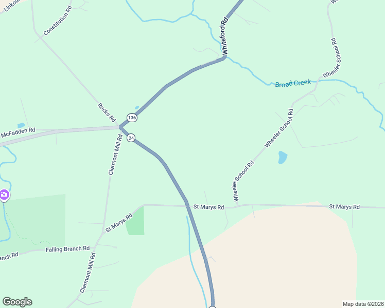 map of restaurants, bars, coffee shops, grocery stores, and more near in Pylesville