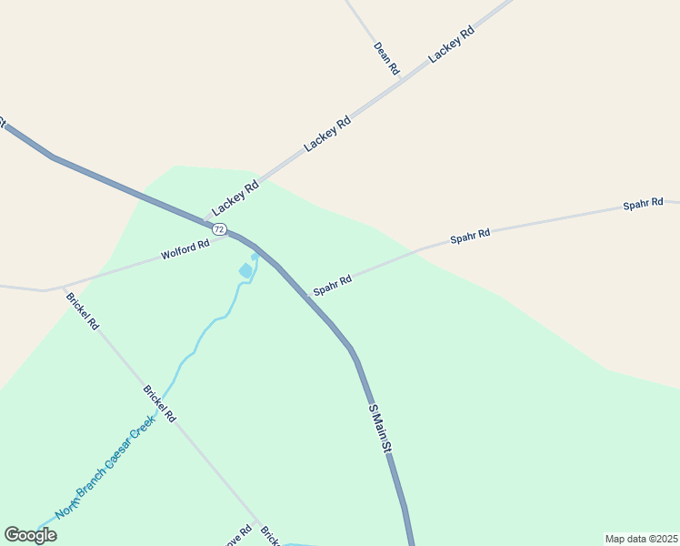map of restaurants, bars, coffee shops, grocery stores, and more near 5030 Spahr Road in Jamestown