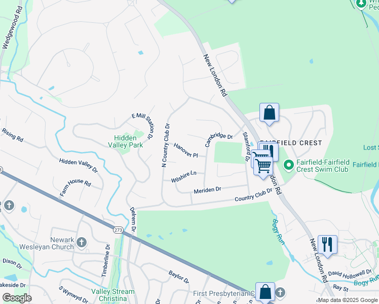 map of restaurants, bars, coffee shops, grocery stores, and more near 208 Hanover Place in Newark