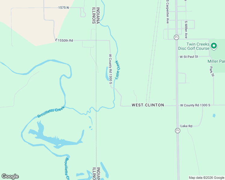 map of restaurants, bars, coffee shops, grocery stores, and more near 9588 South Sr 63 in Clinton