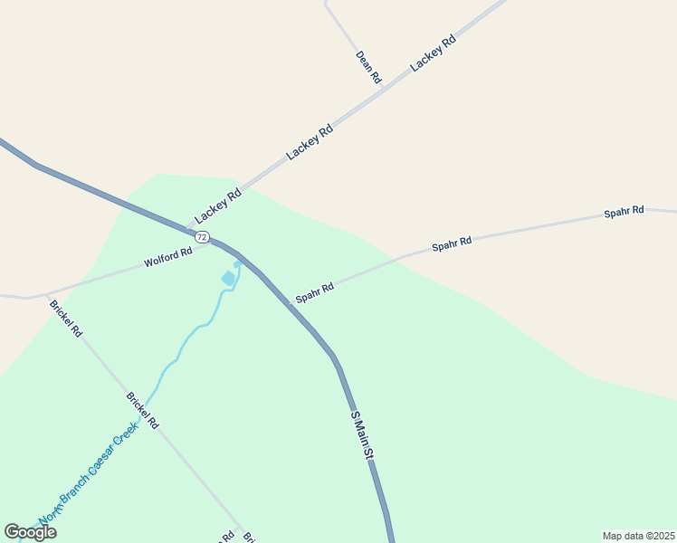 map of restaurants, bars, coffee shops, grocery stores, and more near 5030 Spahr Road in Jamestown