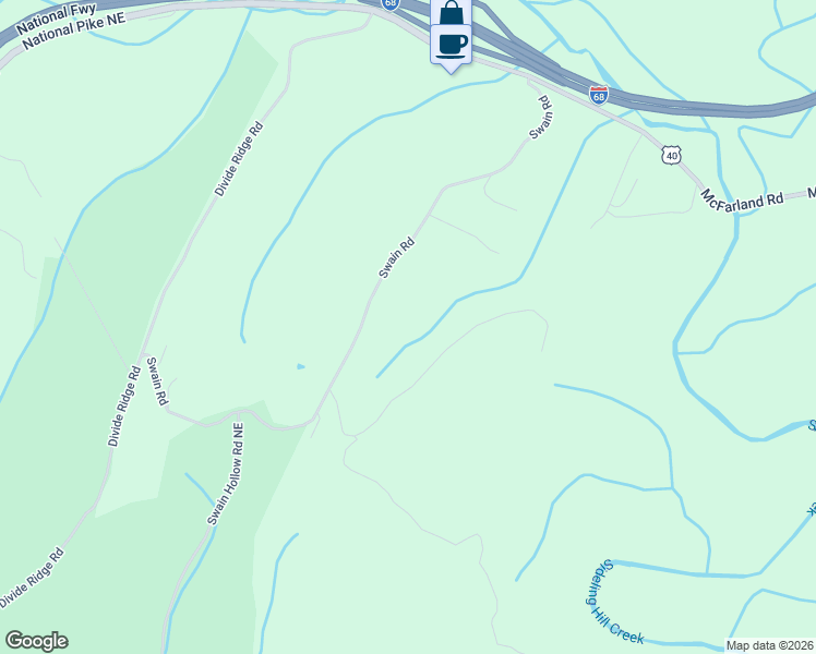 map of restaurants, bars, coffee shops, grocery stores, and more near 12302 Swain Road in Little Orleans