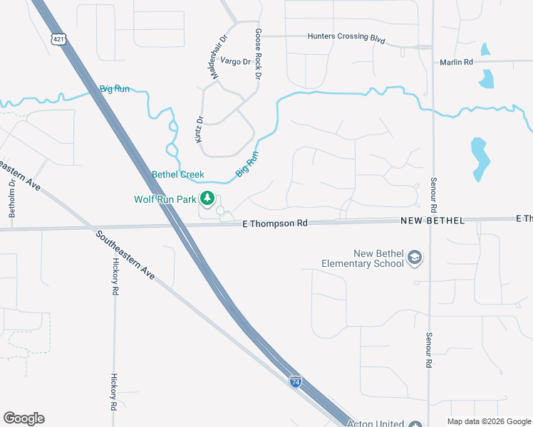 map of restaurants, bars, coffee shops, grocery stores, and more near 10230 Shakamak Way in Indianapolis