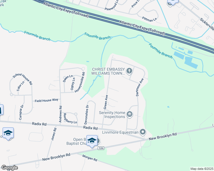 map of restaurants, bars, coffee shops, grocery stores, and more near 879 Green Avenue in Monroe