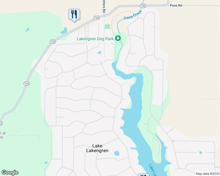 map of restaurants, bars, coffee shops, grocery stores, and more near 27 Long Drive in Eaton