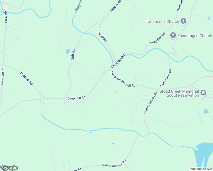 map of restaurants, bars, coffee shops, grocery stores, and more near 1735 Deep Run Road in Whiteford