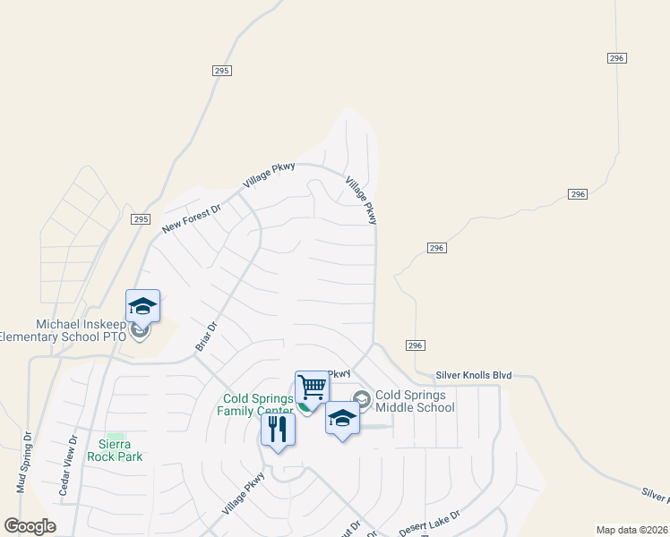 map of restaurants, bars, coffee shops, grocery stores, and more near 18651 Haskell Peak Court in Reno