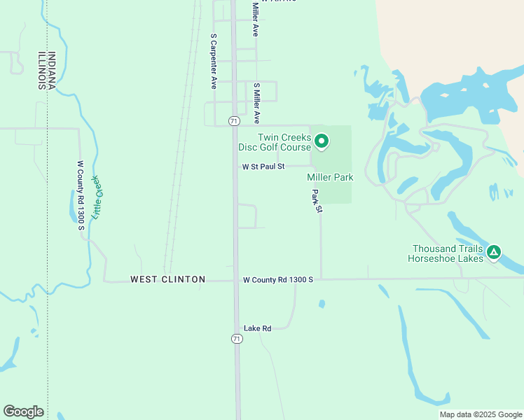 map of restaurants, bars, coffee shops, grocery stores, and more near 12767 South Miller Avenue in Clinton