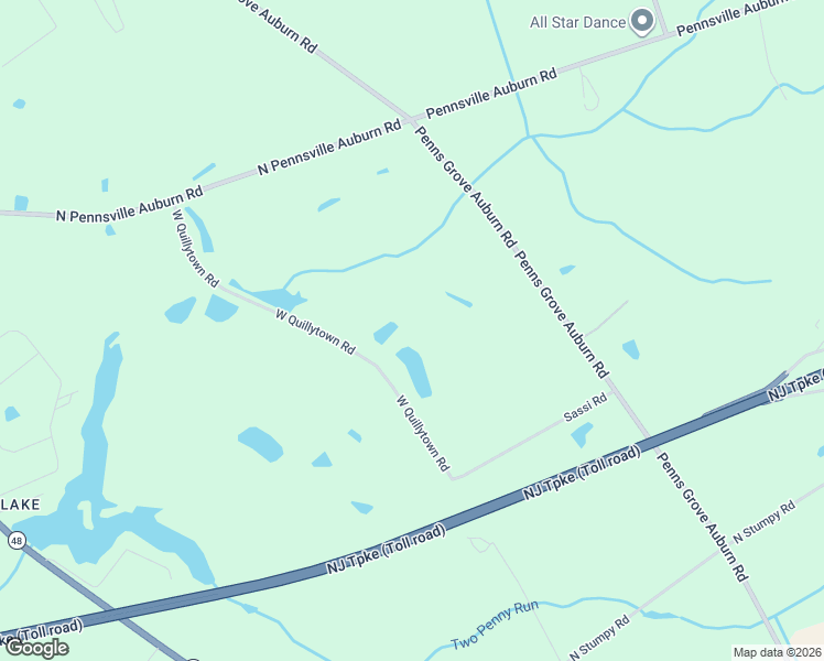 map of restaurants, bars, coffee shops, grocery stores, and more near 791 West Quillytown Road in Penns Grove