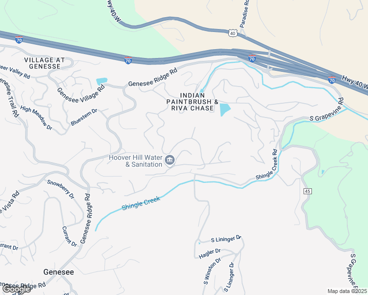 map of restaurants, bars, coffee shops, grocery stores, and more near 22887 Solitude Lane in Golden