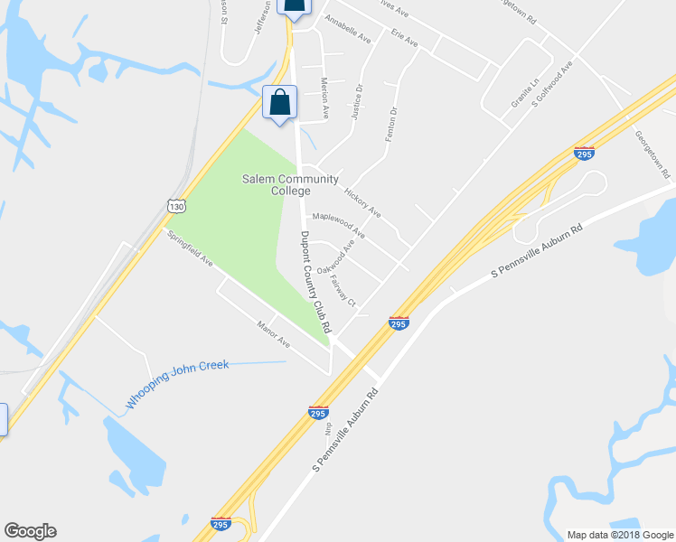 map of restaurants, bars, coffee shops, grocery stores, and more near 445 Fairway Court in Carneys Point Township