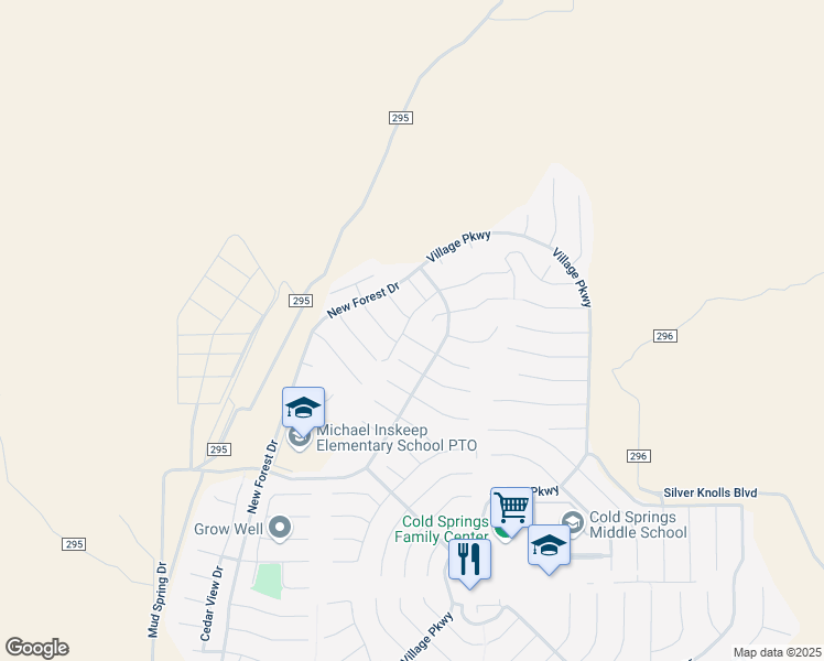 map of restaurants, bars, coffee shops, grocery stores, and more near 18629 Huckleberry Ct in Reno