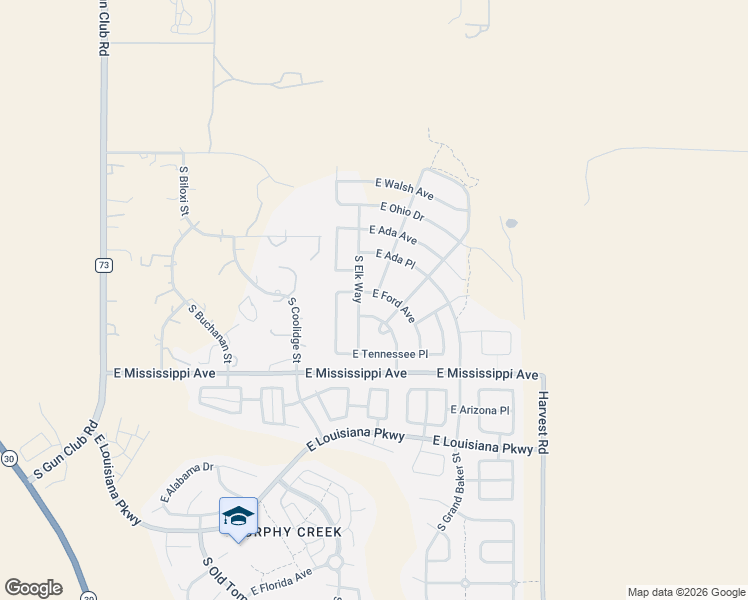 map of restaurants, bars, coffee shops, grocery stores, and more near 24284 East Ford Avenue in Aurora