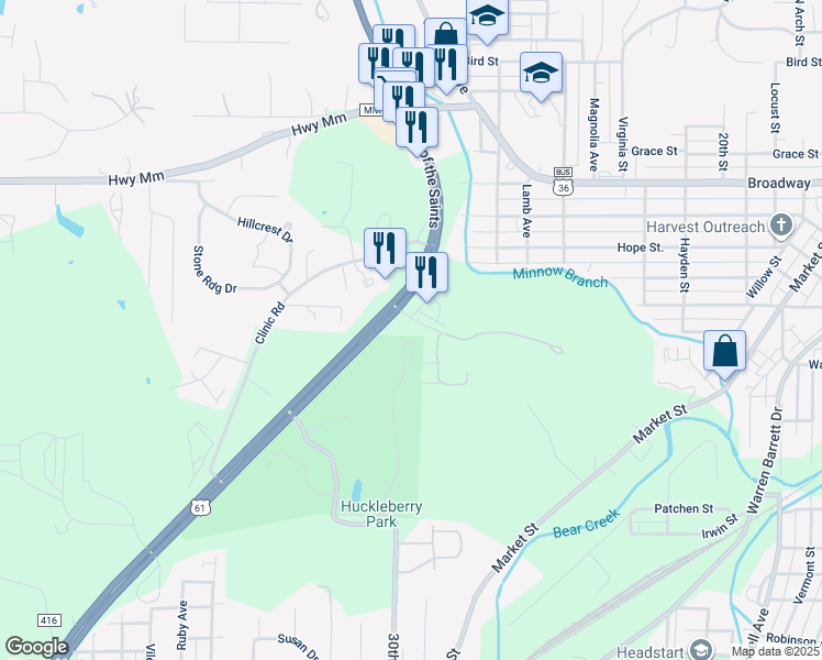 120 Huckleberry Heights Drive, Hannibal MO Walk Score