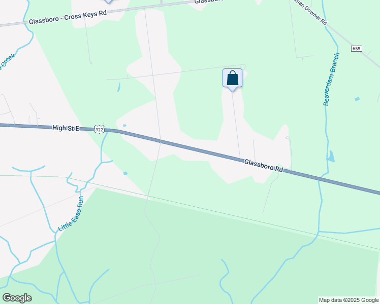 map of restaurants, bars, coffee shops, grocery stores, and more near 1751 Glassboro Road in Monroe