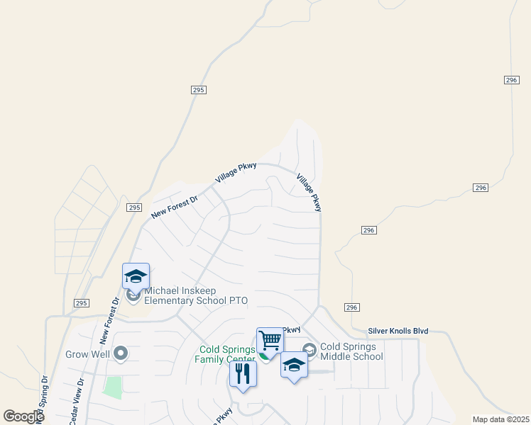 map of restaurants, bars, coffee shops, grocery stores, and more near 18551 Pequeno Court in Reno