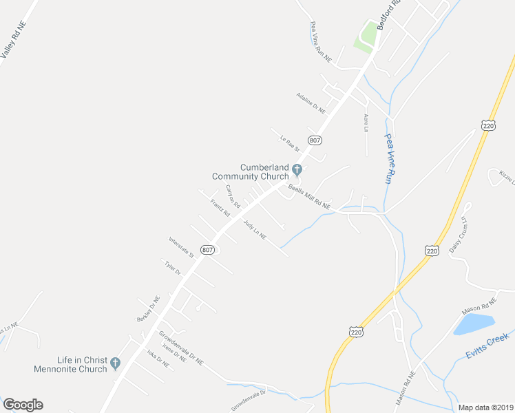 map of restaurants, bars, coffee shops, grocery stores, and more near 12810 Bedford Road Northeast in Cumberland