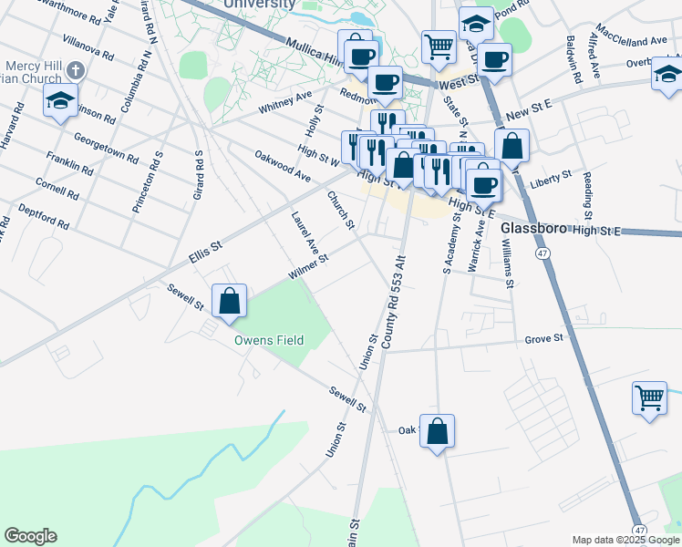 25 Zane Street, Glassboro NJ Walk Score