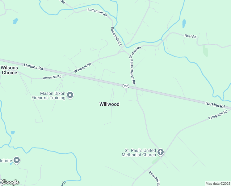 map of restaurants, bars, coffee shops, grocery stores, and more near 2113 Harkins Road in Pylesville