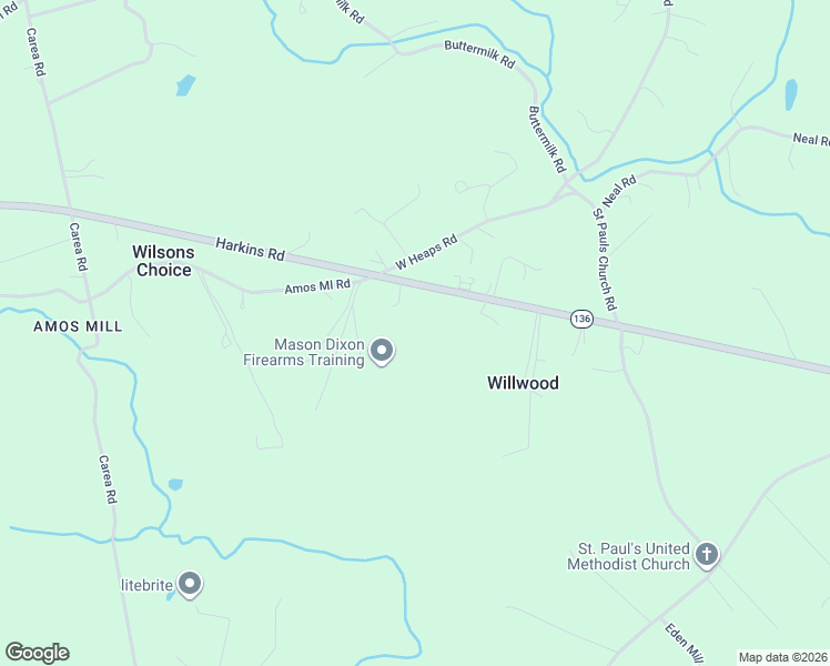 map of restaurants, bars, coffee shops, grocery stores, and more near 2183 Amoss Mill Rd in Pylesville