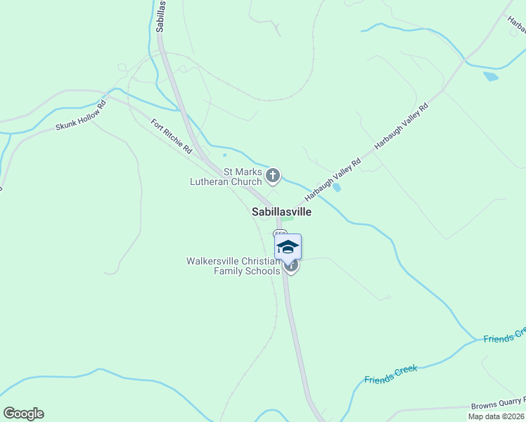 map of restaurants, bars, coffee shops, grocery stores, and more near 17008 Sabillasville Road in Sabillasville