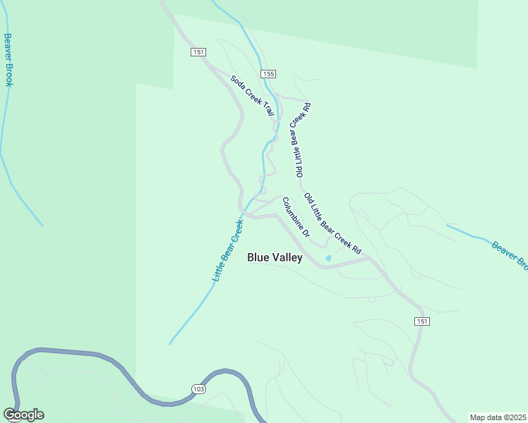 map of restaurants, bars, coffee shops, grocery stores, and more near 40 Columbine Drive in Idaho Springs