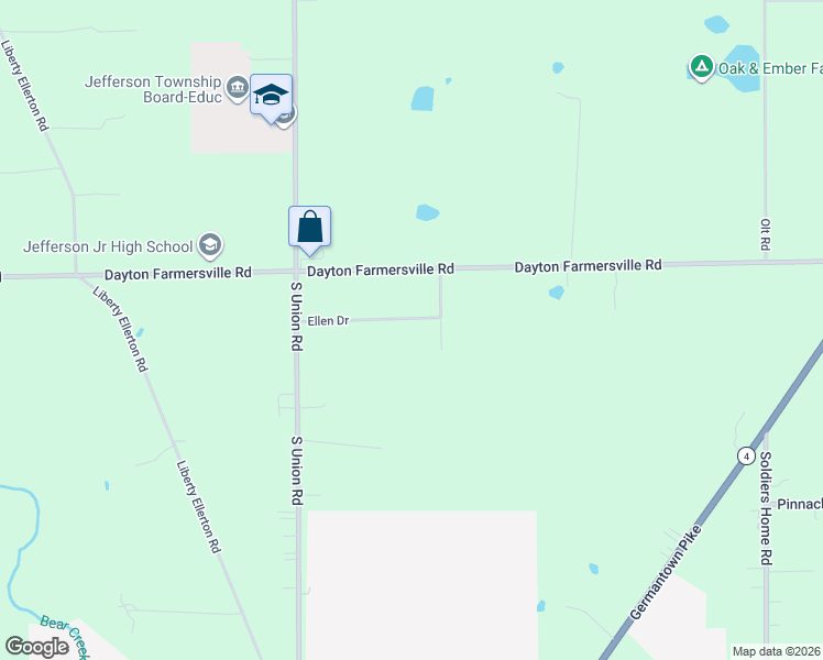 map of restaurants, bars, coffee shops, grocery stores, and more near 6750 Ellen Drive in Dayton