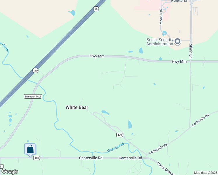 map of restaurants, bars, coffee shops, grocery stores, and more near 8276 County Road 420 in Hannibal