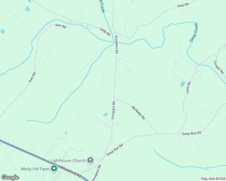 map of restaurants, bars, coffee shops, grocery stores, and more near 4149 McNabb Road in Whiteford