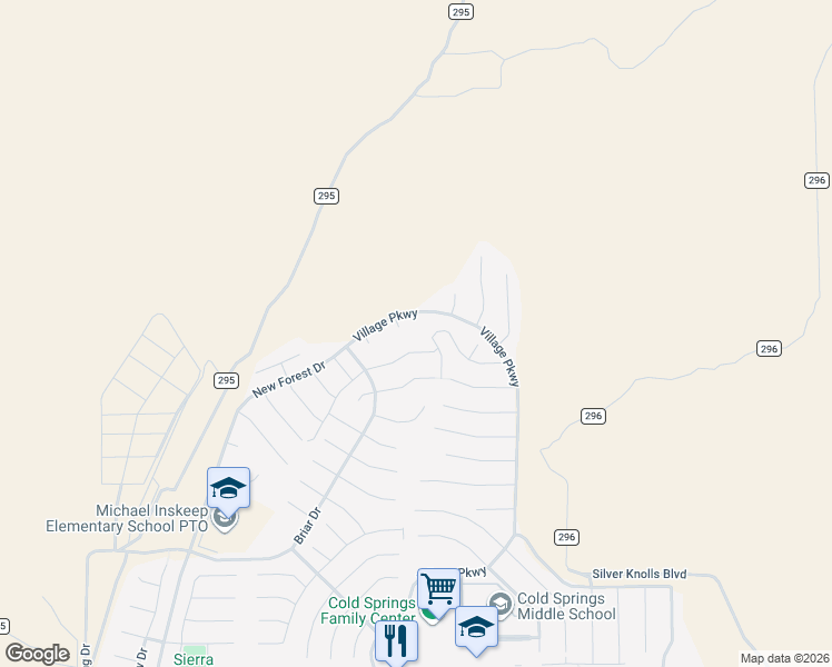 map of restaurants, bars, coffee shops, grocery stores, and more near 18801 Trinity Range Court in Reno