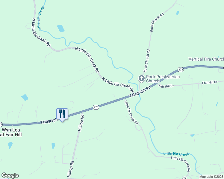 map of restaurants, bars, coffee shops, grocery stores, and more near 3911 Maryland 273 in Elkton