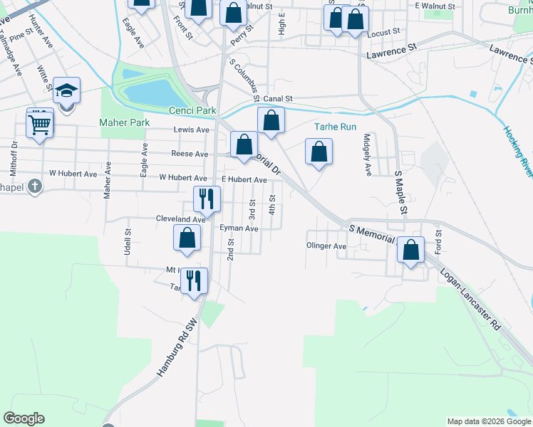 map of restaurants, bars, coffee shops, grocery stores, and more near 840 4th Street in Lancaster