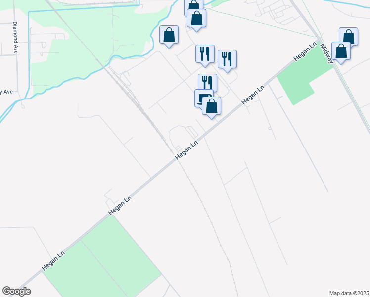 map of restaurants, bars, coffee shops, grocery stores, and more near 2812 Hegan Lane in Chico