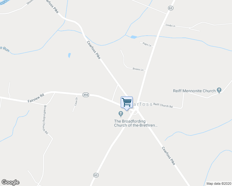 map of restaurants, bars, coffee shops, grocery stores, and more near 14115 Niswander Road in Hagerstown