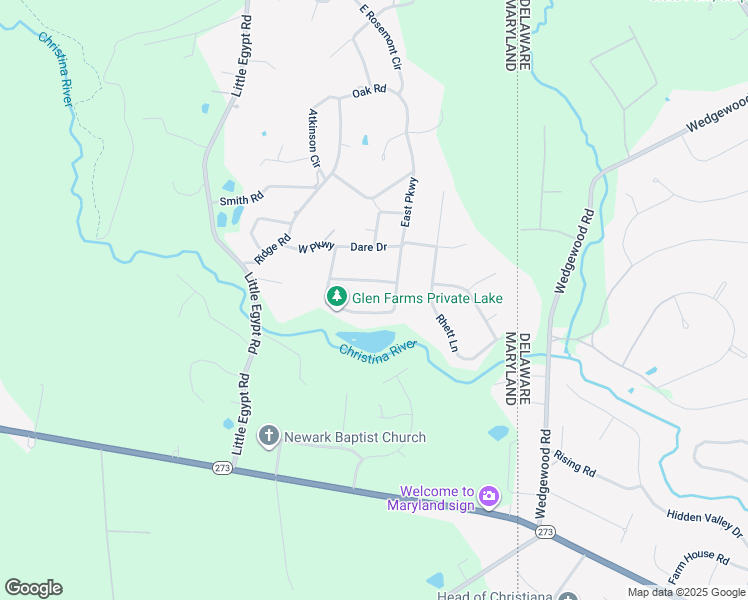 map of restaurants, bars, coffee shops, grocery stores, and more near 13 South Parkway in Elkton