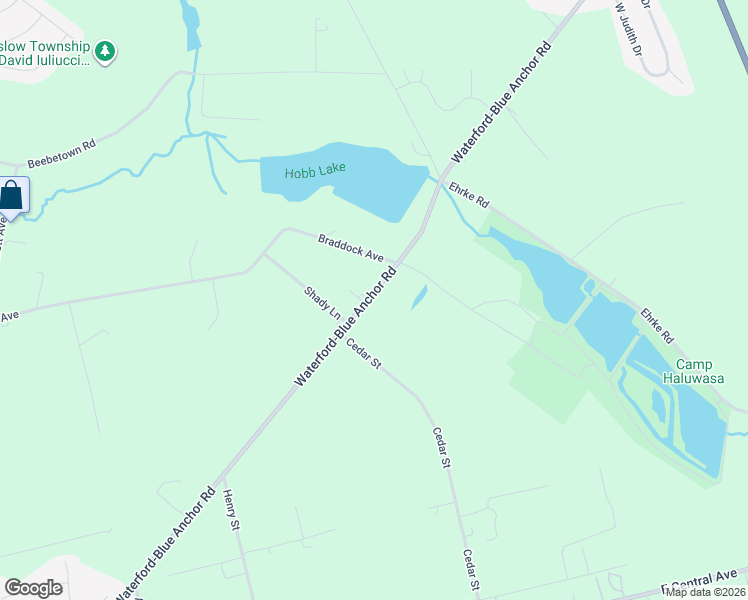 map of restaurants, bars, coffee shops, grocery stores, and more near 191 Waterford-Blue Anchor Road in Hammonton