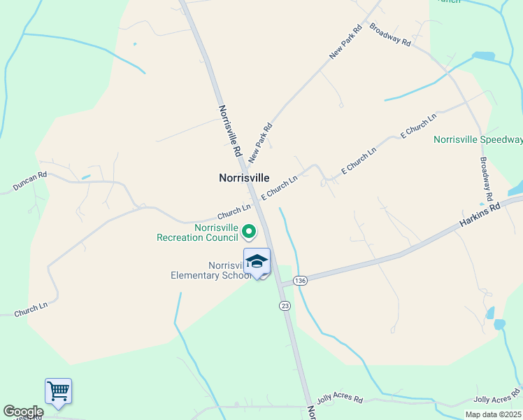 map of restaurants, bars, coffee shops, grocery stores, and more near 5327 Norrisville Road in White Hall