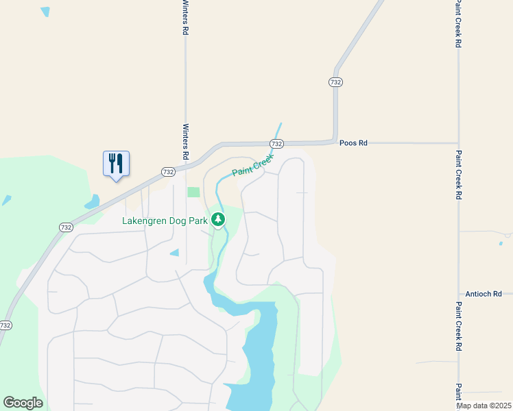 map of restaurants, bars, coffee shops, grocery stores, and more near 521 Varde Cove in Eaton