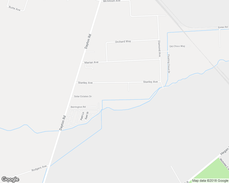 map of restaurants, bars, coffee shops, grocery stores, and more near 1232 Stanley Avenue in Chico