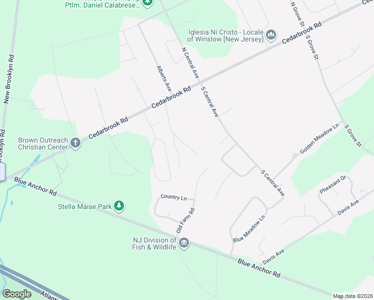 map of restaurants, bars, coffee shops, grocery stores, and more near 27 Fripps Old Road in Sicklerville