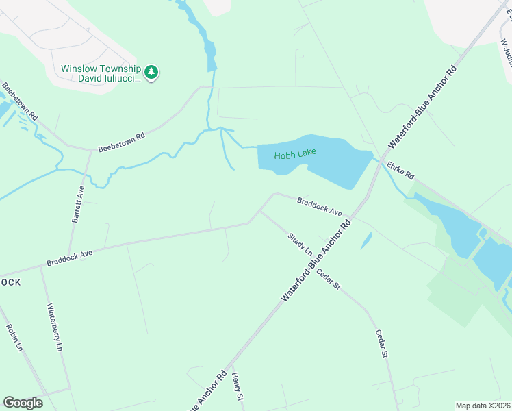 map of restaurants, bars, coffee shops, grocery stores, and more near 153 Braddock Avenue in Hammonton