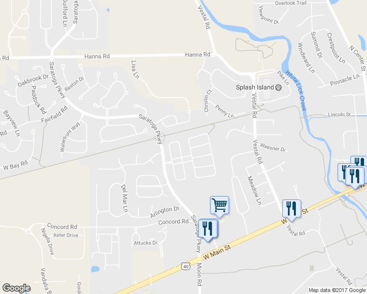 map of restaurants, bars, coffee shops, grocery stores, and more near 4471 Connaught East Drive in Plainfield