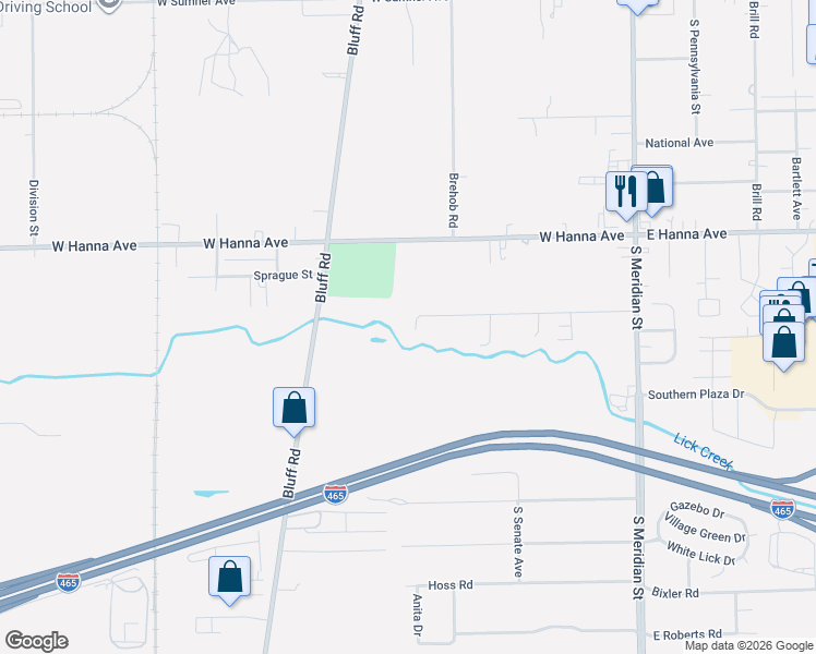 map of restaurants, bars, coffee shops, grocery stores, and more near 401 West Edwards Avenue in Indianapolis
