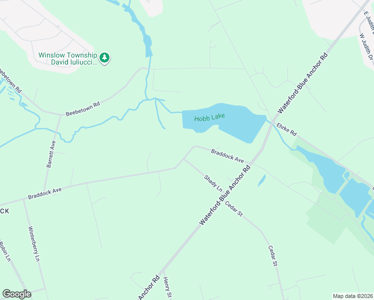 map of restaurants, bars, coffee shops, grocery stores, and more near 153 Braddock Avenue in Hammonton