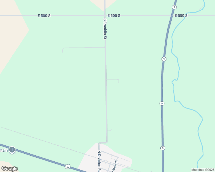 map of restaurants, bars, coffee shops, grocery stores, and more near 5553 South 100 East in Fountaintown