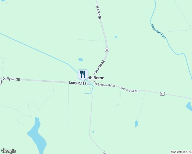 map of restaurants, bars, coffee shops, grocery stores, and more near 5355 Bremen Road Southeast in Lancaster
