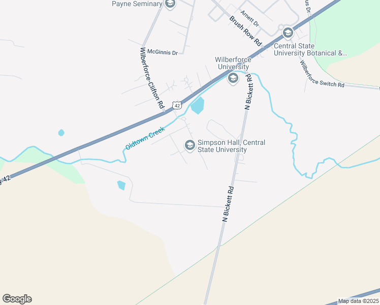 map of restaurants, bars, coffee shops, grocery stores, and more near in Wilberforce