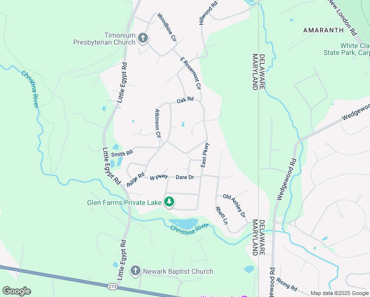 map of restaurants, bars, coffee shops, grocery stores, and more near 5 North Parkway in Elkton