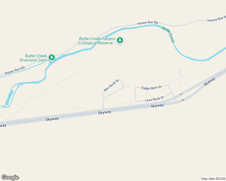 map of restaurants, bars, coffee shops, grocery stores, and more near 1479 Oak Ridge Drive in Chico