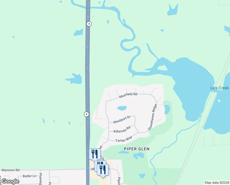 map of restaurants, bars, coffee shops, grocery stores, and more near 6200-6298 Northampton Ln in Springfield